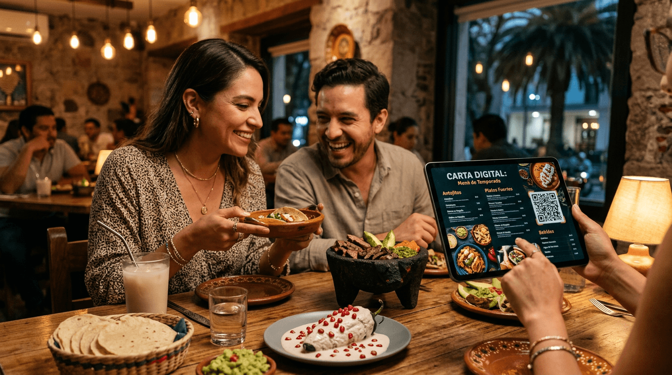 Guia actualizada de carta digital para restaurante en Mexico